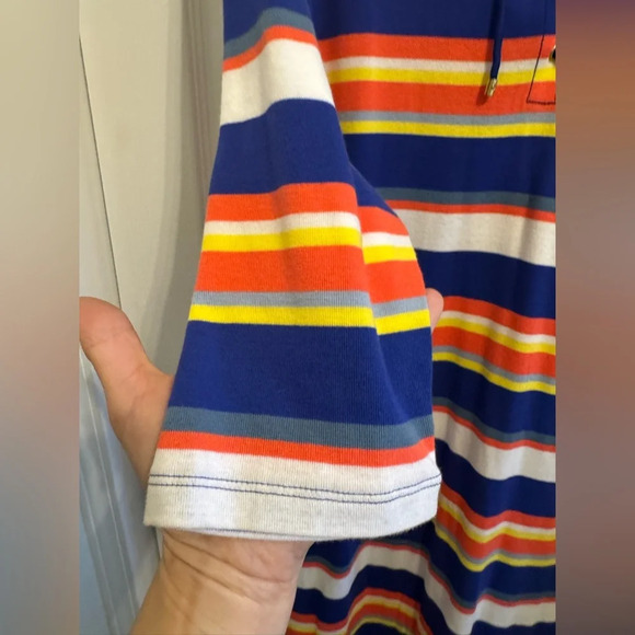 BRAND NEW Lauren Ralph Lauren's slim-fitting  midi dress size XL blue coral NWT - Picture 7 of 15